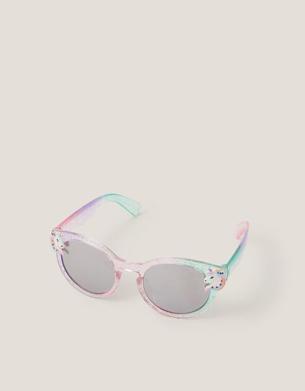 Unicorn Ombr&eacute; Round Sunglasses, , large