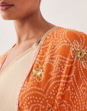 Abby Bandhani Sequin Beach Cover-Up, , large