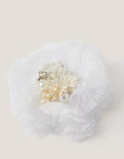 Flower Fascinator Hair Clip, , large