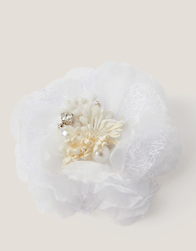 Flower Fascinator Hair Clip, , large