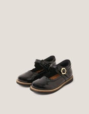 Toddler Leather Mary Janes, Black (BLACK), large