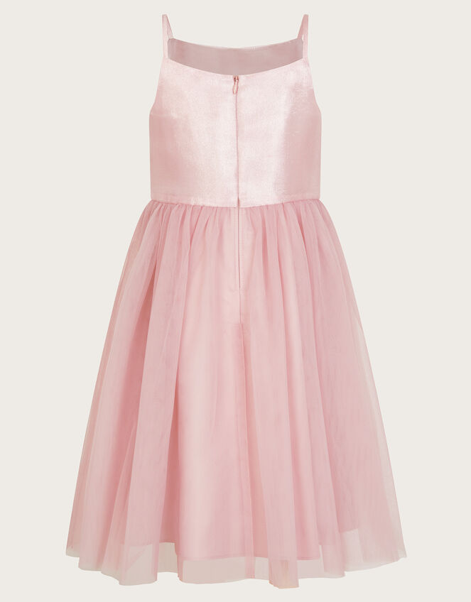 Annabelle Flower Bodice Tulle Dress, Pink (PINK), large