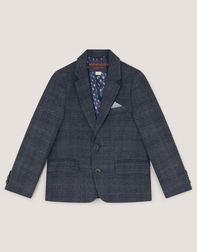 Rufus Check Suit Jacket, Grey (GREY), large
