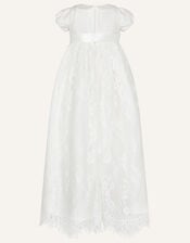 Baby Provenza Silk Christening Dress, Ivory (IVORY), large