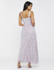 Lavinia Embroidered Maxi Dress, Purple (PURPLE), large