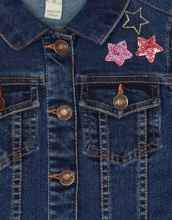 Unicorn Denim Jacket, Blue (BLUE), large