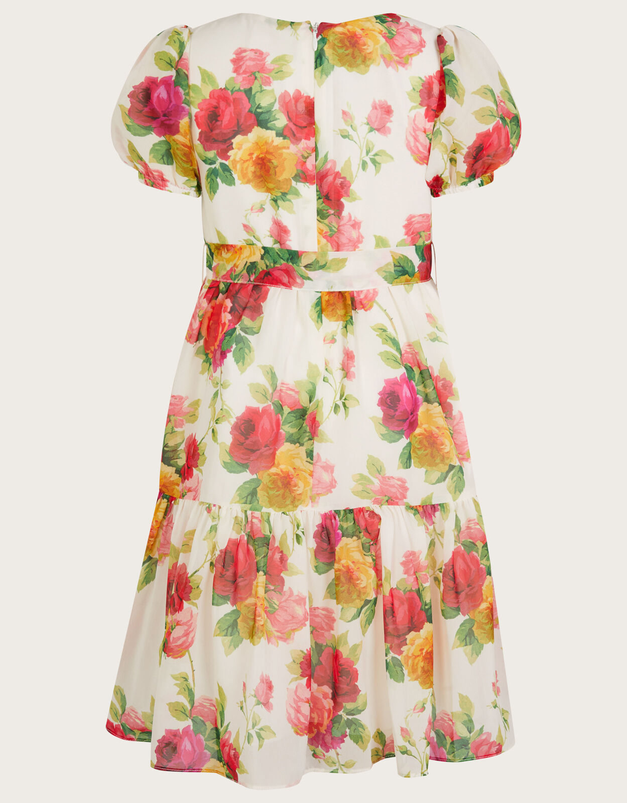 Rose Bloom Chiffon Maxi Dress Multi