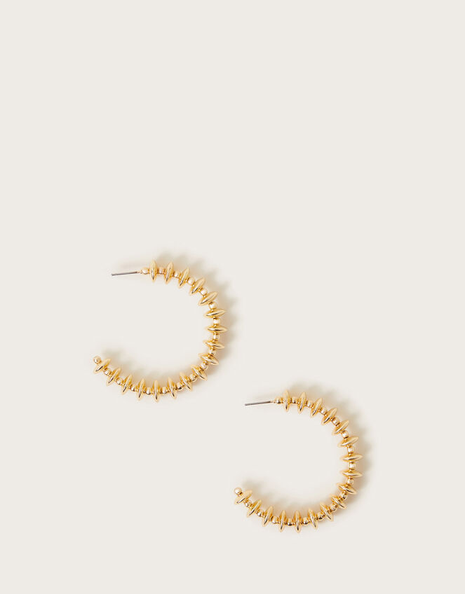 Beaded Hoop Earrings, , large