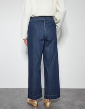 Harper Short Wide Leg Crop Jeans, Blue (INDIGO), large