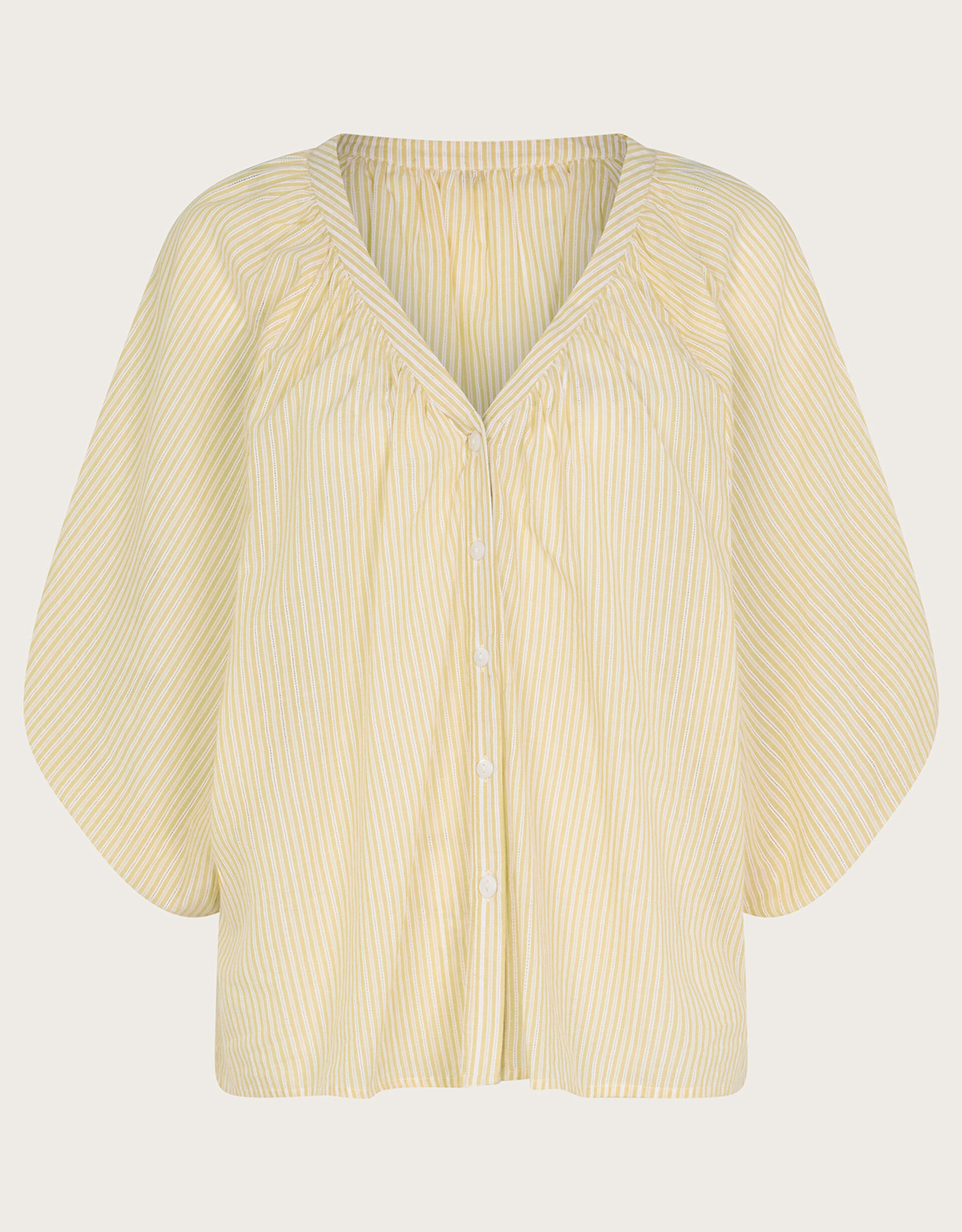IZZY YELLOW STRIPED BLOUSE