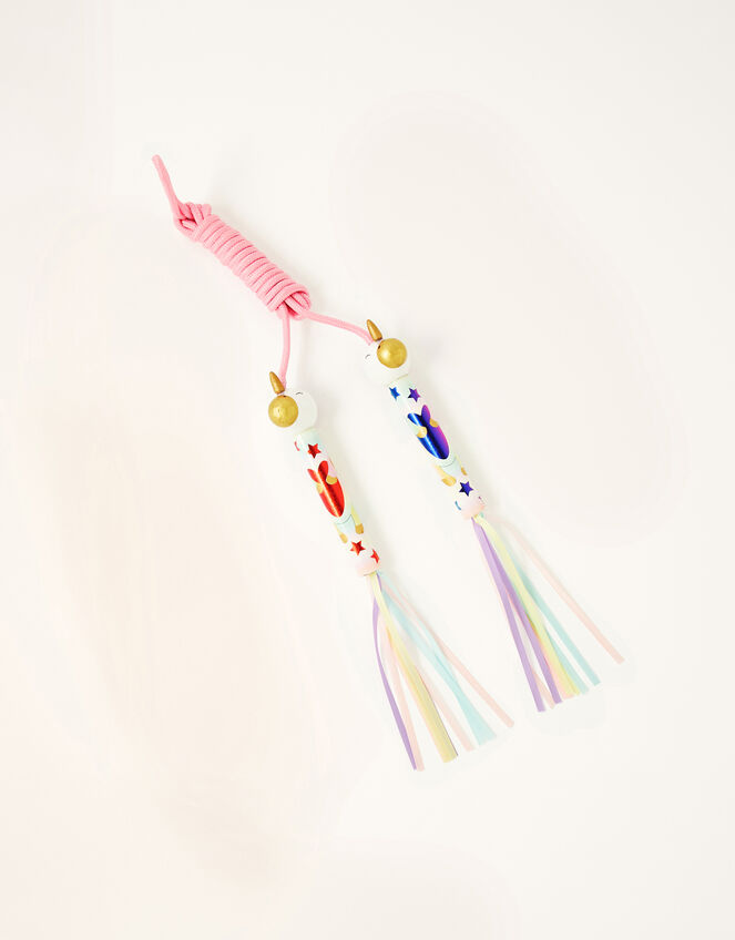 Rainbow Streamer Unicorn Skipping Rope, , large