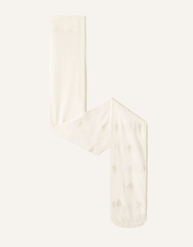 Shimmer Unicorn Tights, Ivory (IVORY), large