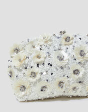 Mia Floral Embellished Clutch Bag, , large