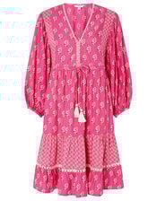 Daisy Printed Tunic Dress, Pink (PINK), large