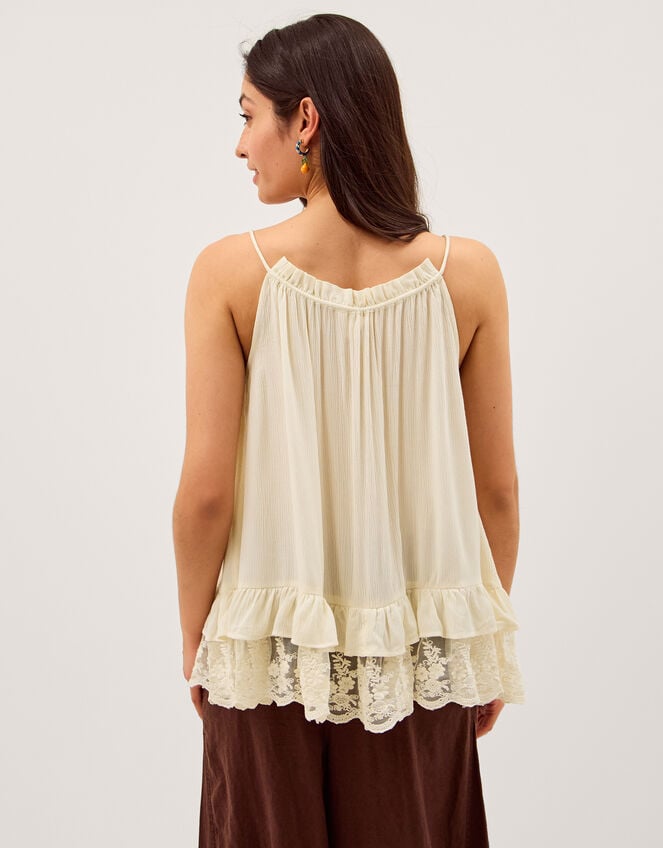 Tessa Lace Swing Top, Ivory (IVORY), large
