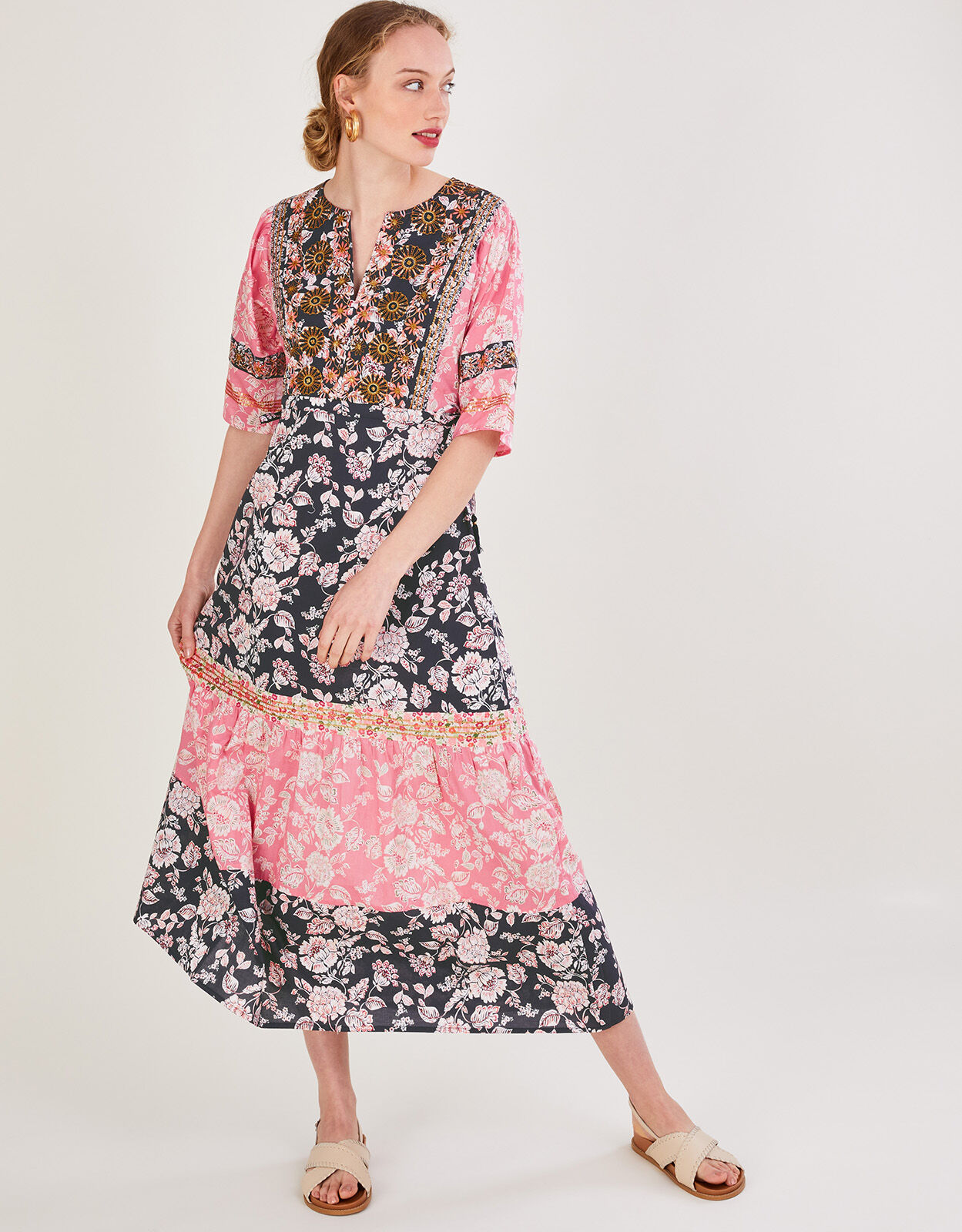 Premium floral hot sale tea dress