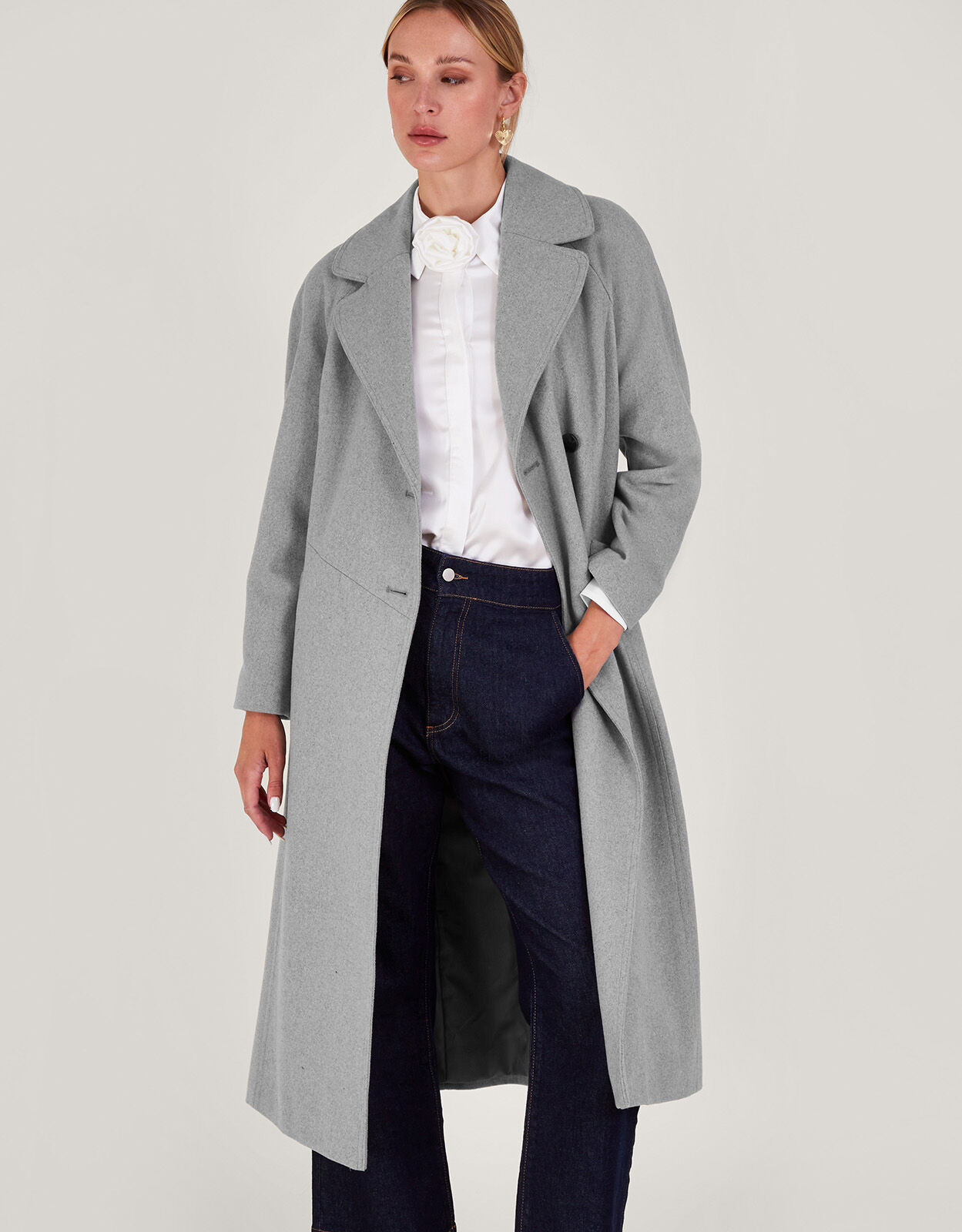 Grey smart coat womens shop