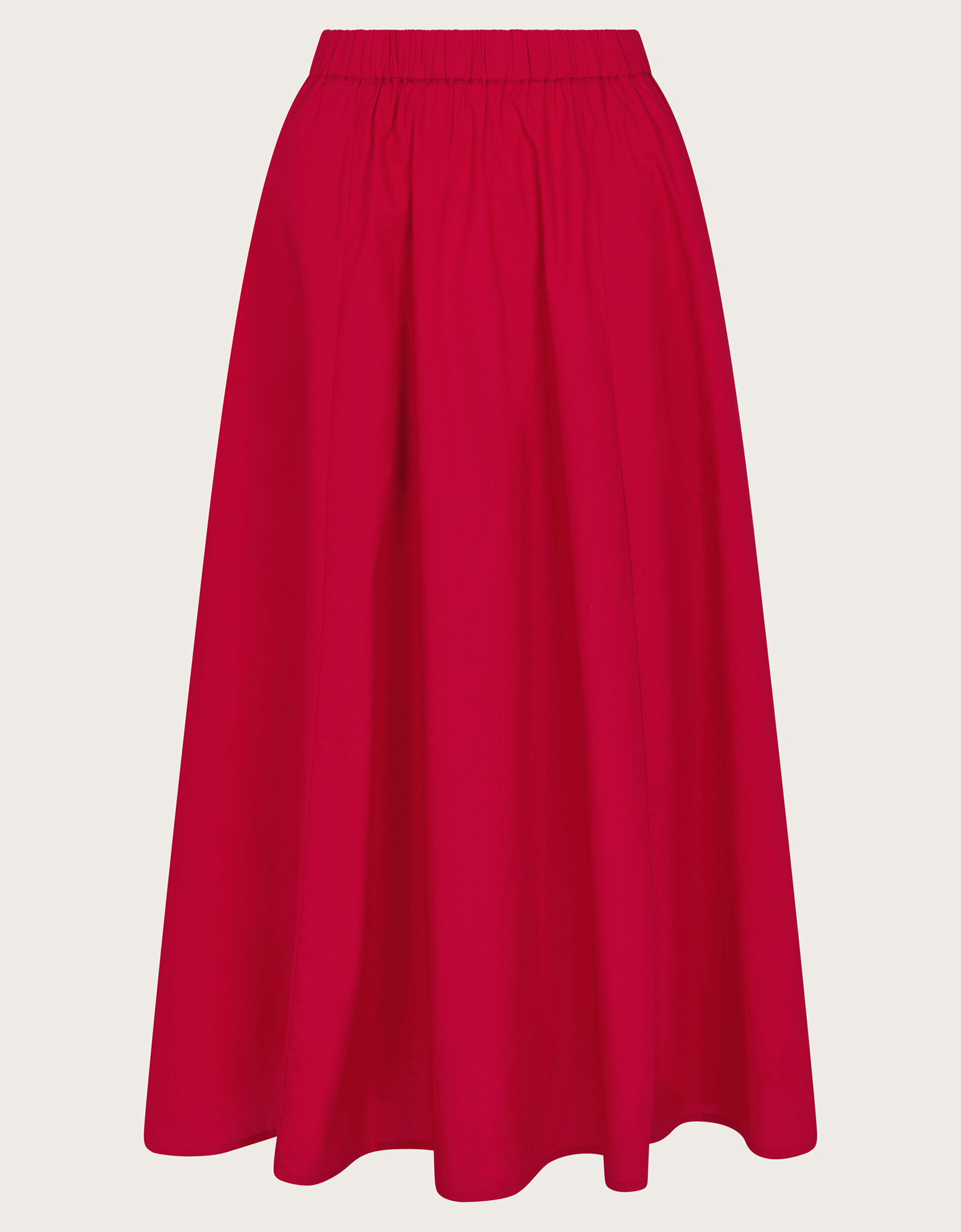 Rachel Poplin Skirt Red Skirts Monsoon UK