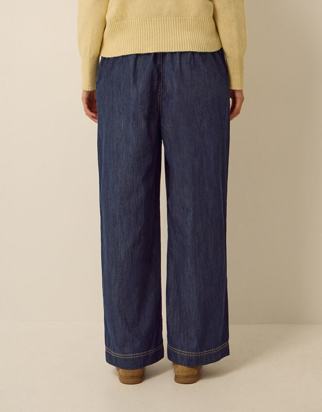 Harper Regular Wide Leg Jeans, Blue (INDIGO), large