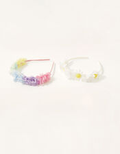 Rainbow Daisy Headband Twinset, , large