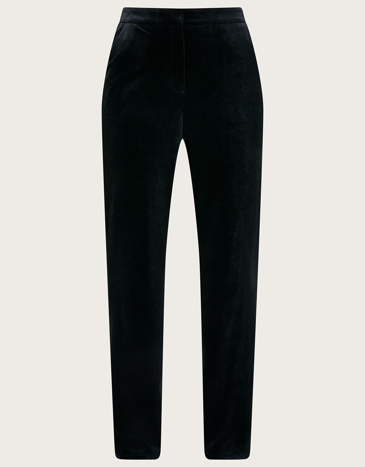 Carla Velvet Bootcut Trousers Black