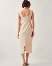Agata Floral Embroidered Midi Dress, Cream (CREAM), large