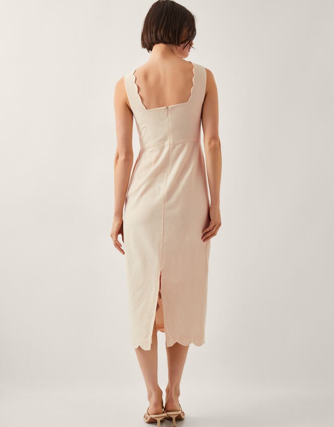 Agata Floral Embroidered Midi Dress, Cream (CREAM), large