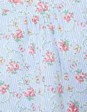 Darcy Floral Woven Top and Shorts Set, Blue (BLUE), large