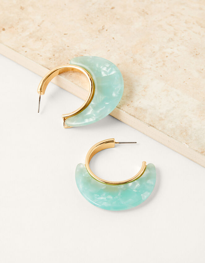 Resin Hoop Earrings, , large