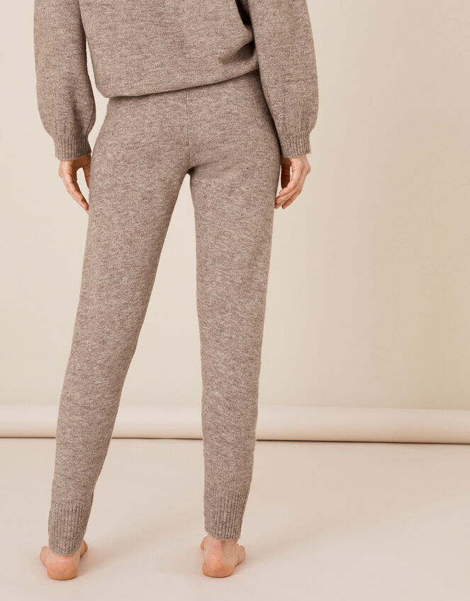LOUNGE Skinny Knit Joggers, Camel (OATMEAL), large