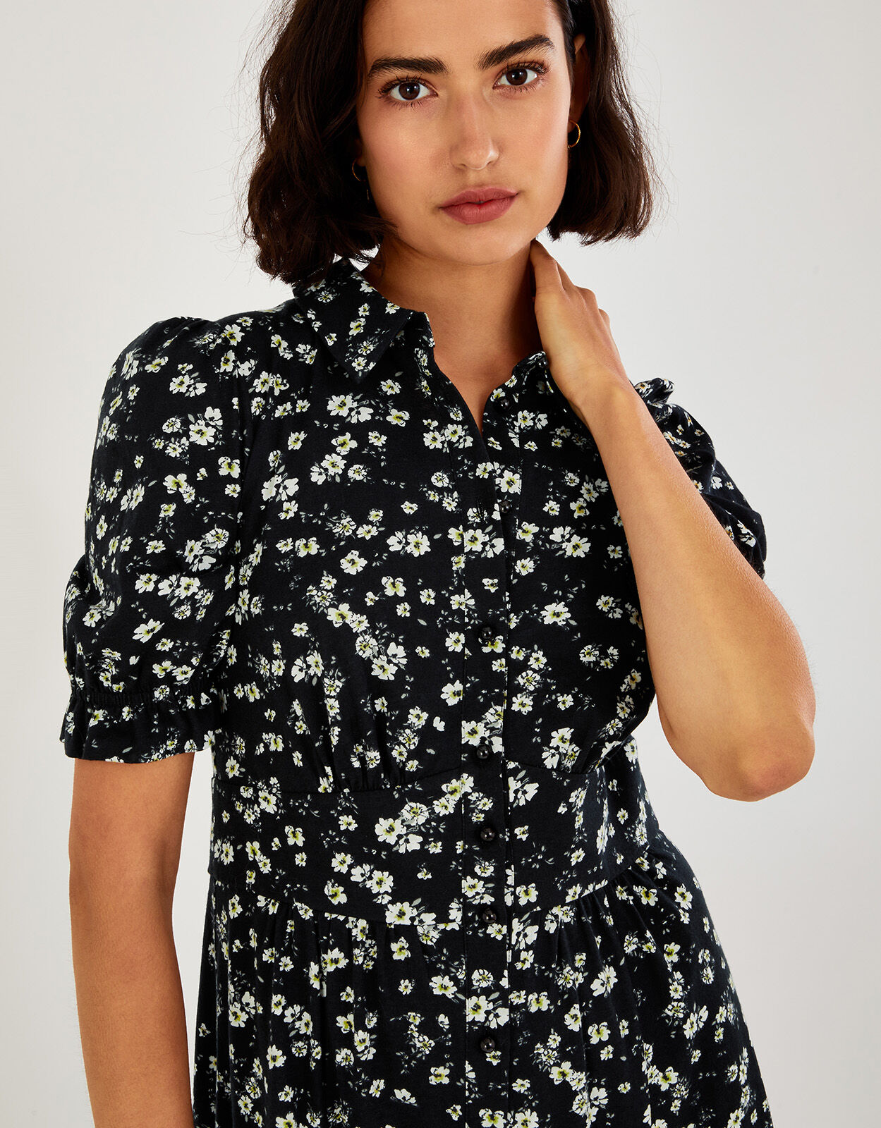 Women's jersey shirt dress top