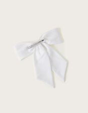 Bridal Bow Hair Clip, , large