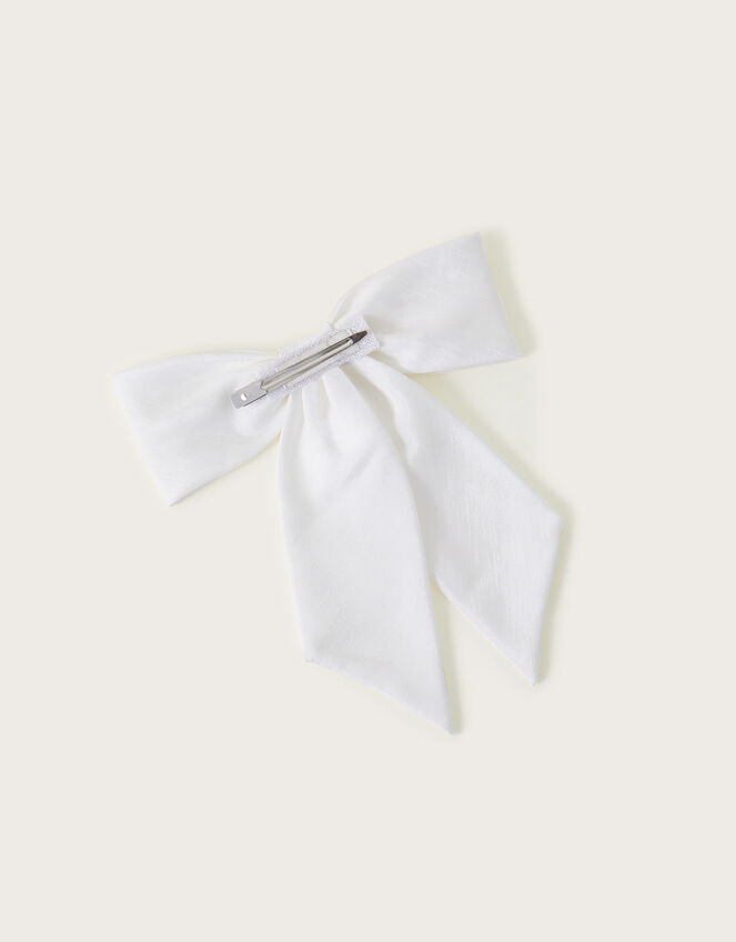 Bridal Bow Hair Clip, , large