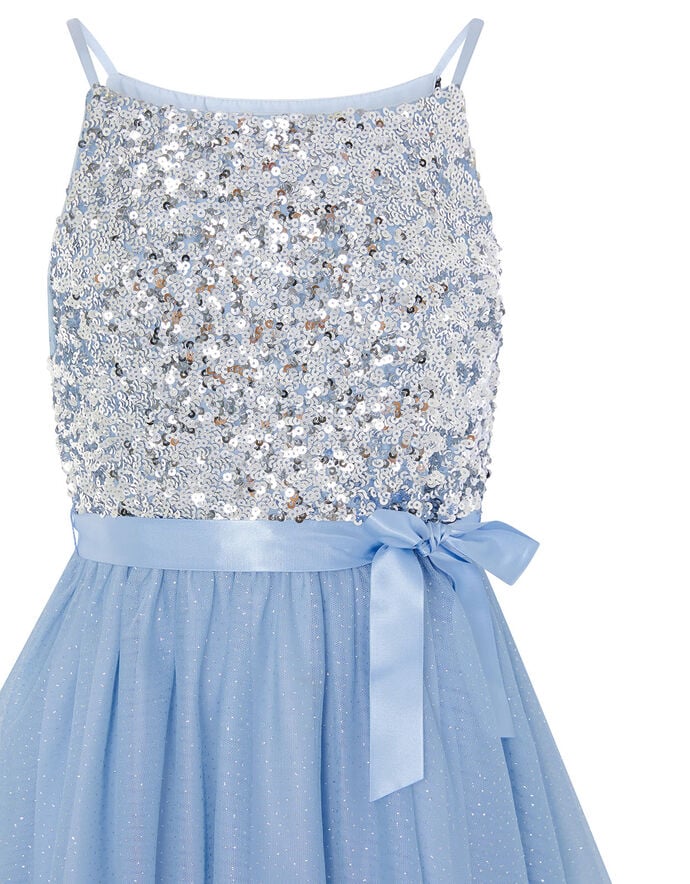 Truth Tiered Maxi Prom Dress Blue | Girls' Dresses | Monsoon UK.