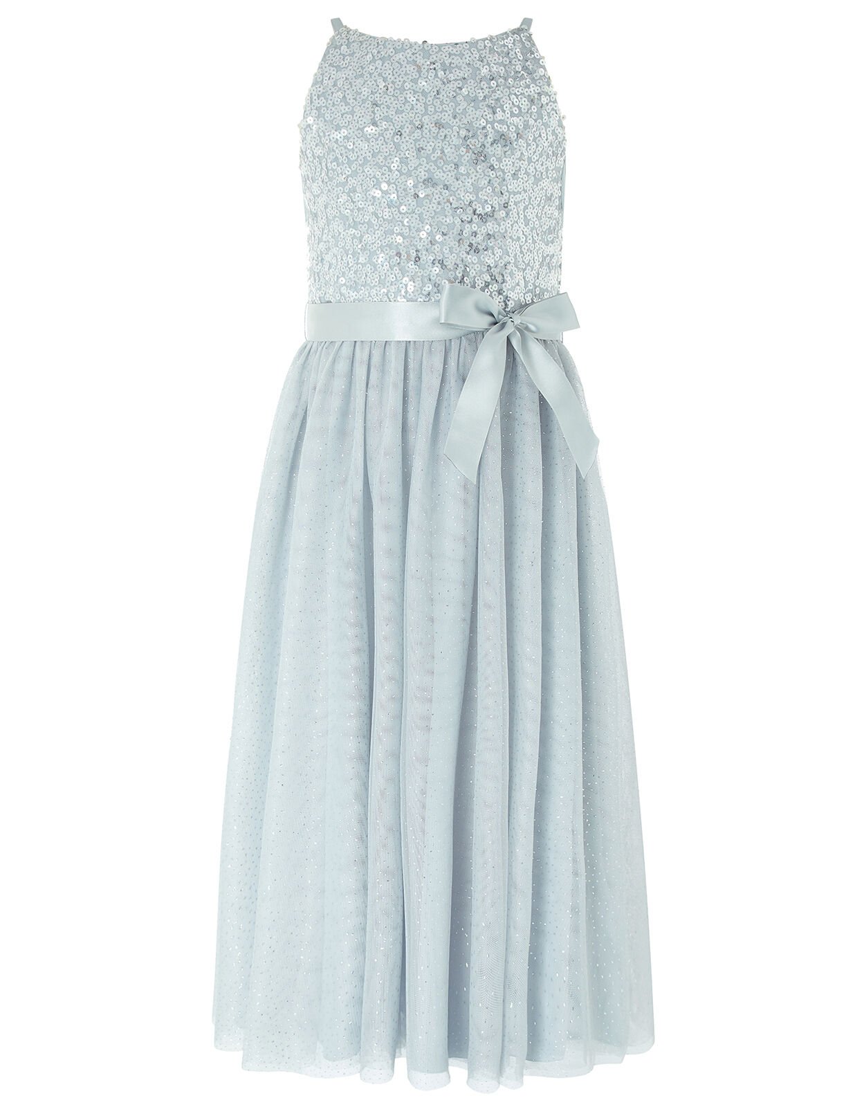 Truth Sequin Sparkle Maxi Dress Grey Girls Dresses Monsoon UK