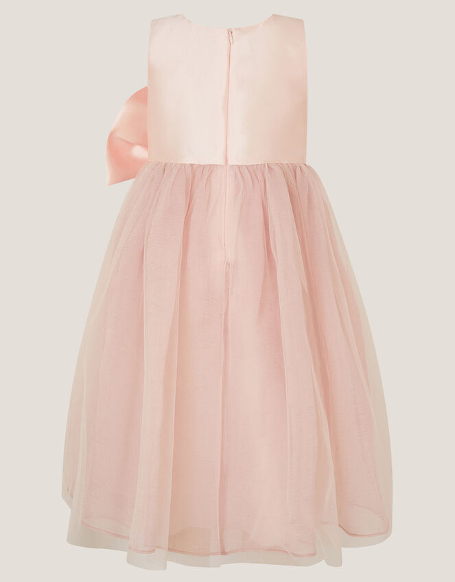 Waterfall Bow Tulle Dress, Pink (PINK), large