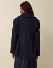 Estelle Collar Coat, Blue (NAVY), large