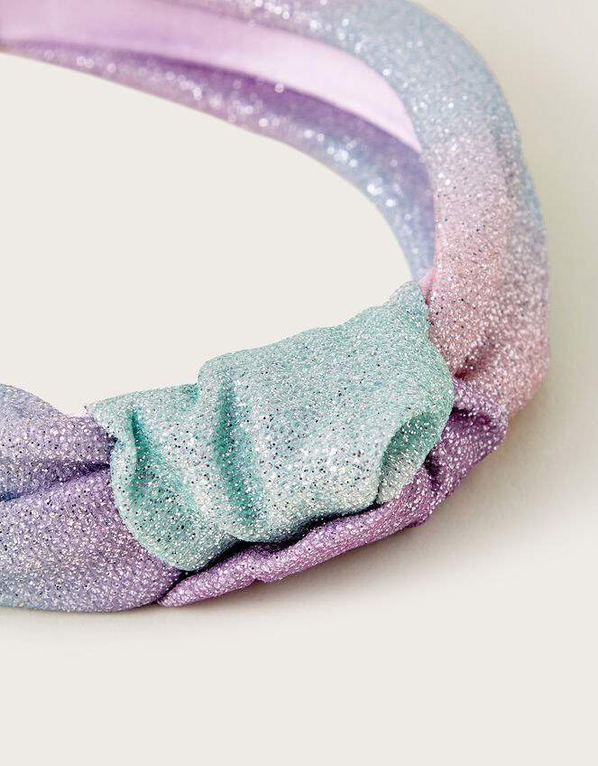 Ombre Glitter Knot Headband, , large