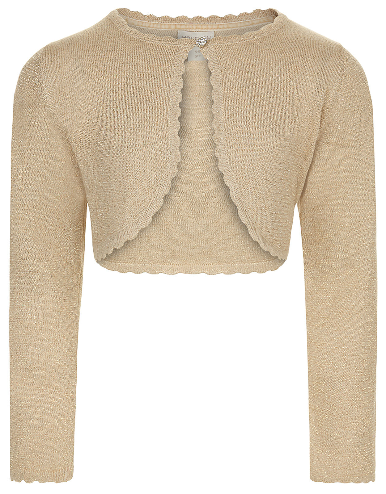 Niamh Crystal Knitted Cardigan Gold