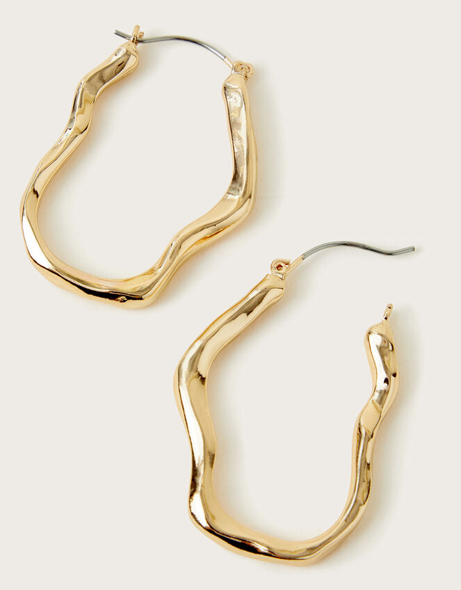 Molten Spiral Hoop Earring