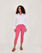 Idabella Crop Skinny Jeans with Sustainable Cotton, Pink (PINK), large