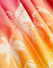 Sunset Palm Print Dress, Multi (MULTI), large