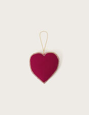 Embellished Heart Hanging Decoration, Red (RED), large