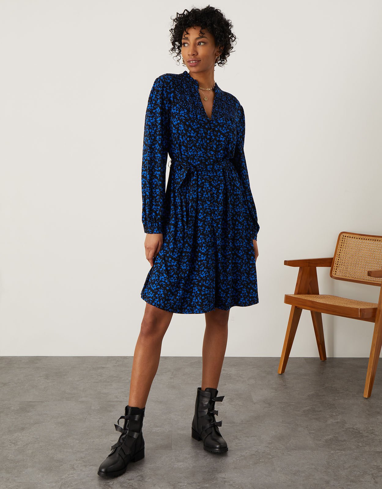 Monsoon ditsy sales print dress