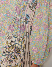 Selene Floral Long Sleeve Maxi Dress, Ivory (IVORY), large