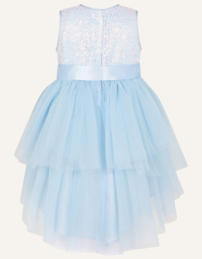 Baby Safire Sequin Tulle Dress, Blue (BLUE), large