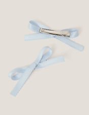 2-Pack Ribbon Bow Hair Clips, , large