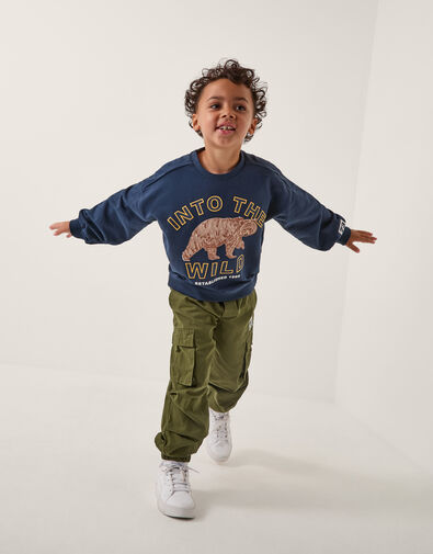 Into The Wild Graphic Sweatshirt, Blue (NAVY), large