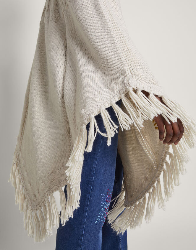 Piper Upcycled Embroidered Poncho, , large