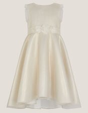 Principesa Appliqu&eacute; Rose Sparkle Dress, Gold (GOLD), large